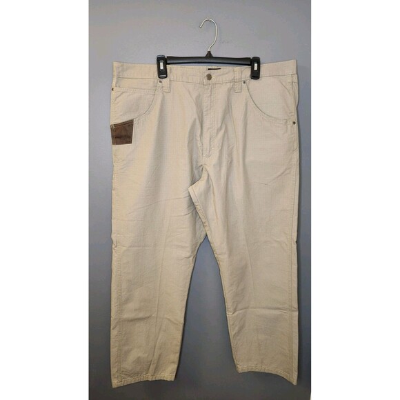 NWT Wrangler Workwear Technician Pants Men's 42x30 Brown Relaxed Fit Straight‎ - Picture 2 of 8